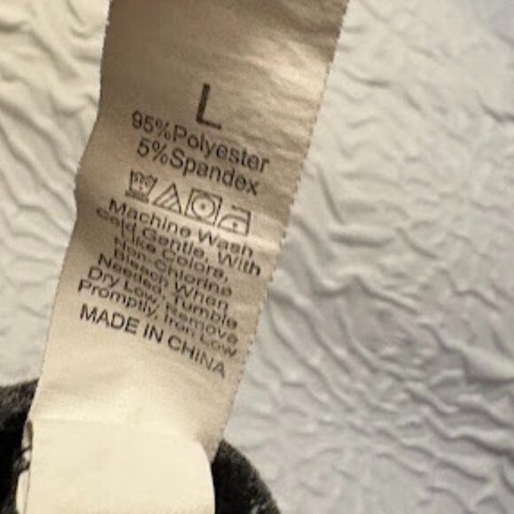 Gray Cropped Women's Workout Top - Size L - Picture 3 of 3